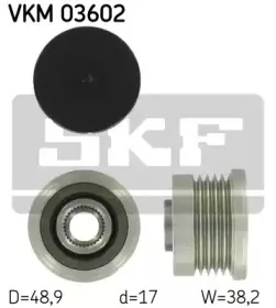 VKM 03602 SKF Механизм свободного хода генератора